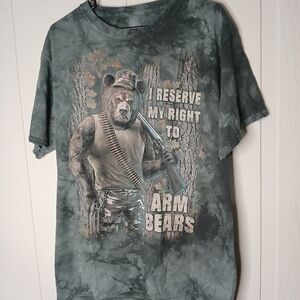 The Mountain Camouflage Bear Tee - Green